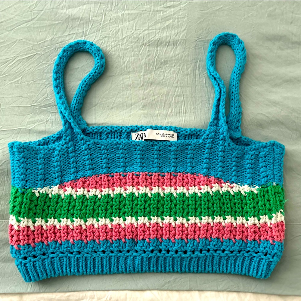 Zara knit crop top. Size: US medium